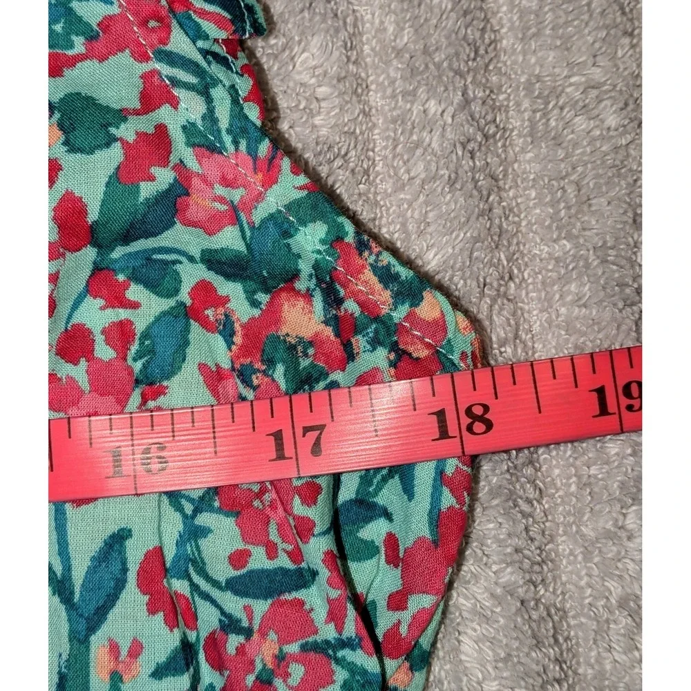 J. Crew Tiered Floral Ruffle V Neck Tassel Dress XS Mint Pink Green NWT‎ $98